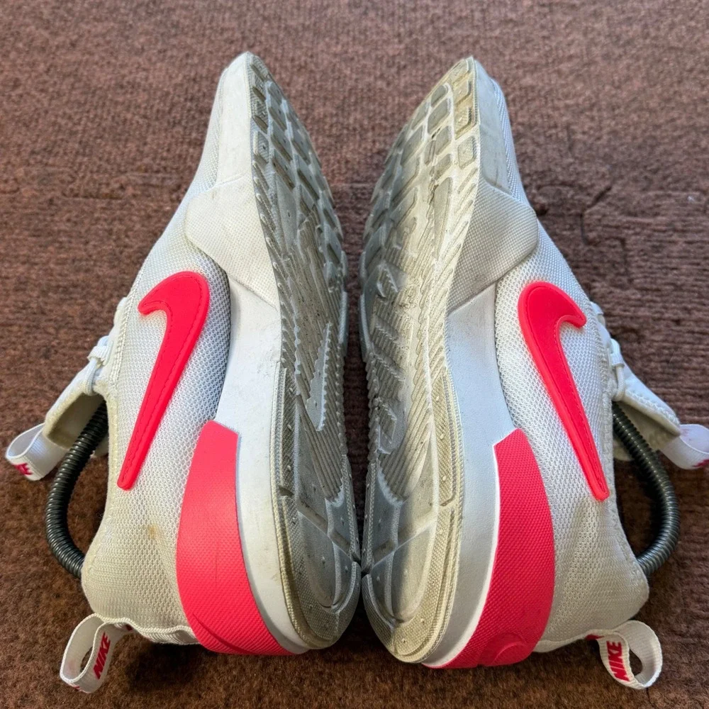 A+ gym Nike Ashin Modern White‎ Hyper Pink Kids Running Shoes AO2129-100 Size 7Y